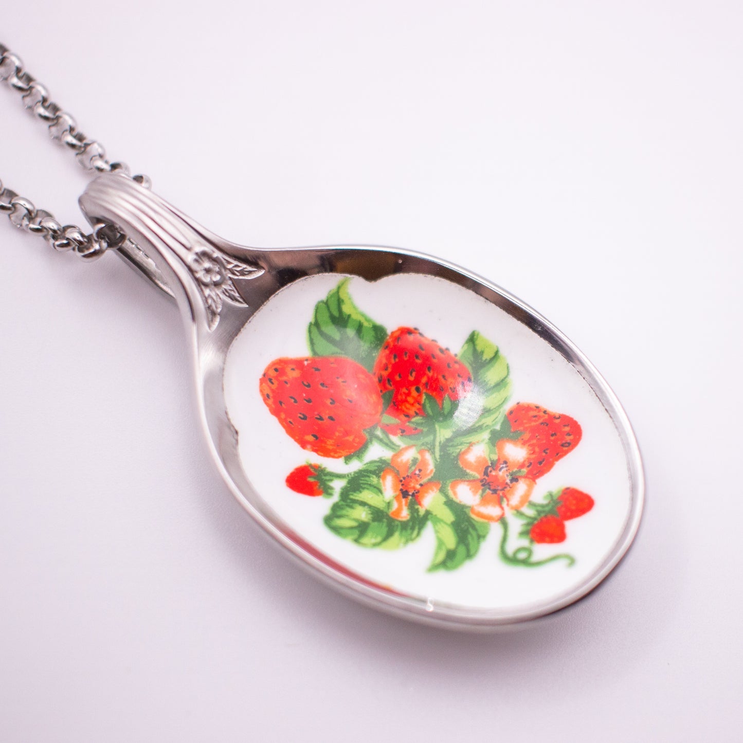 Strawberry Spoon Necklace
