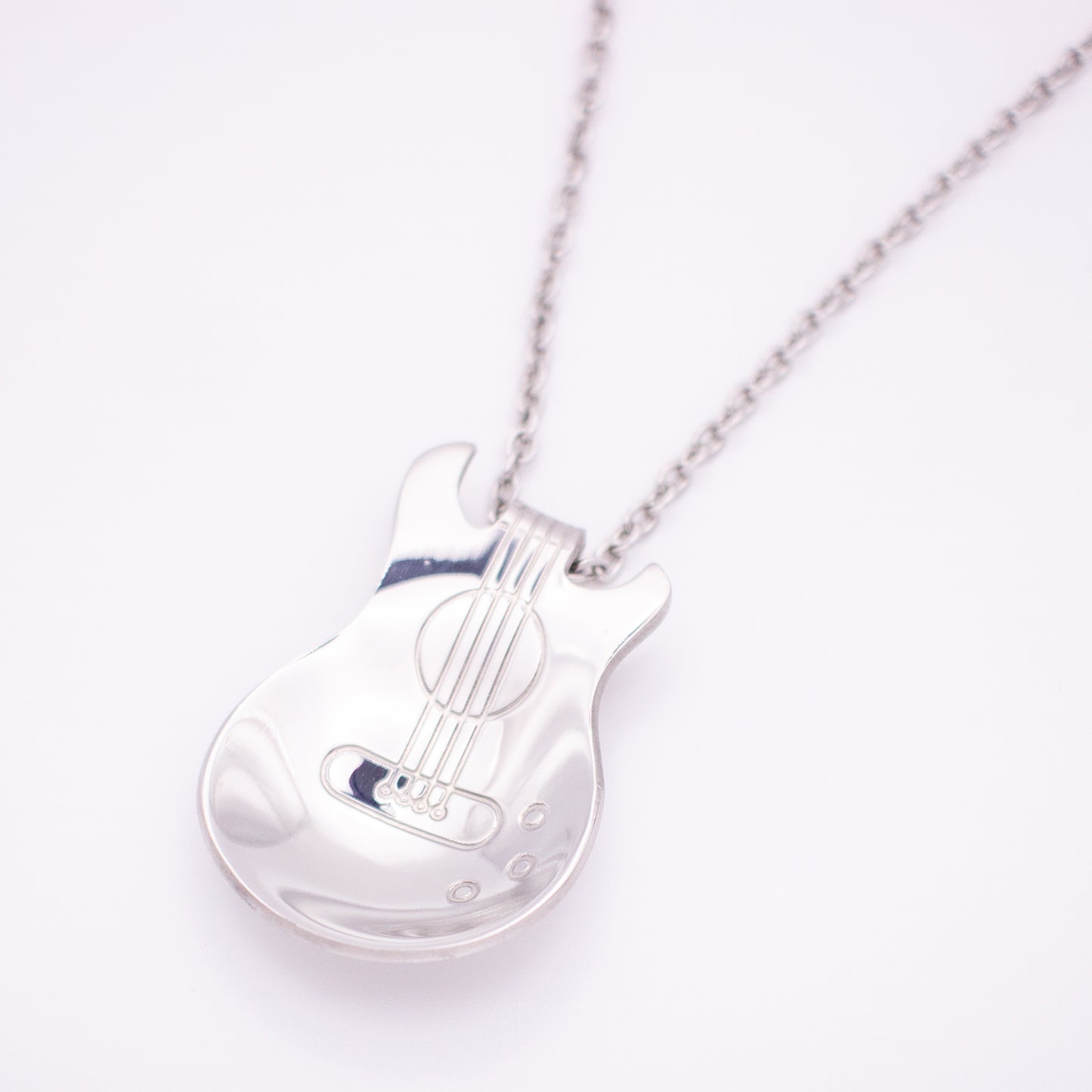 Bass Guitar Spoon Necklace