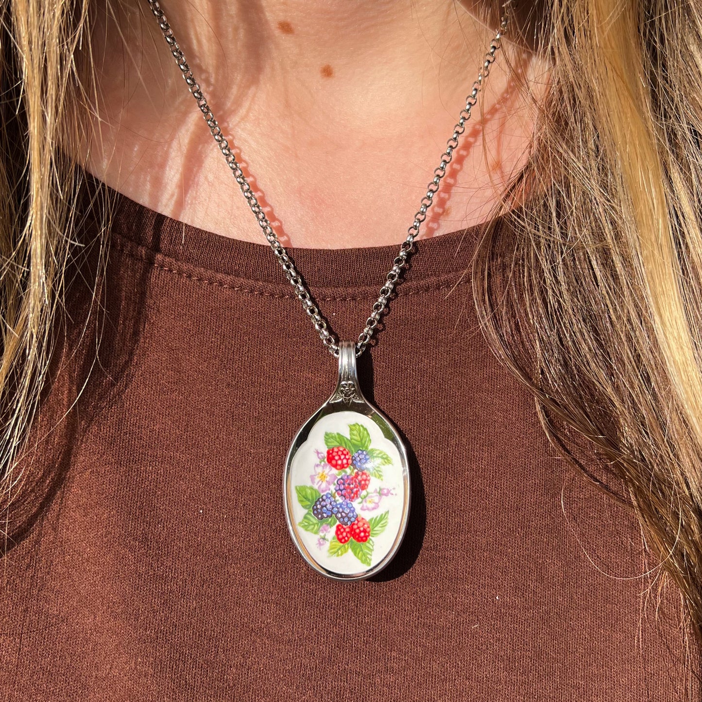 Very Berry Spoon Necklace