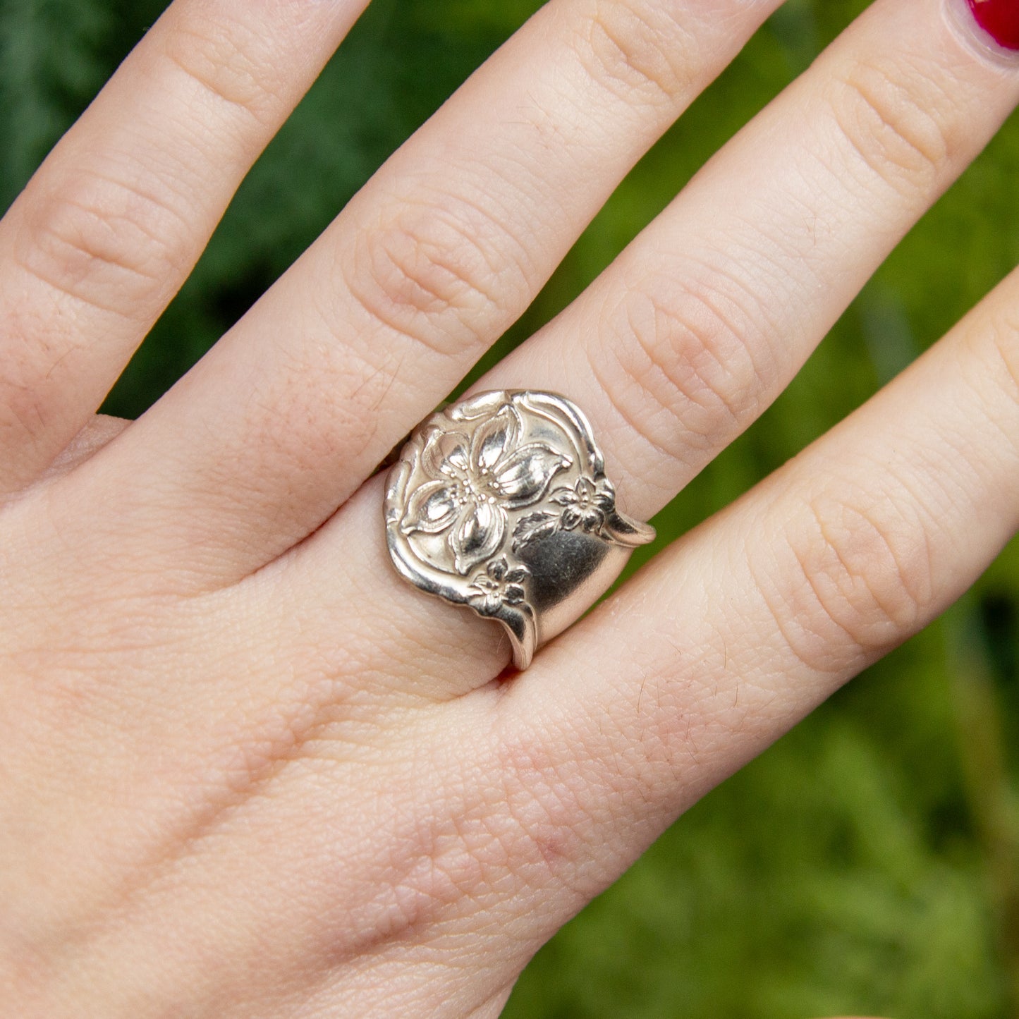 Hibiscus Spoon Ring