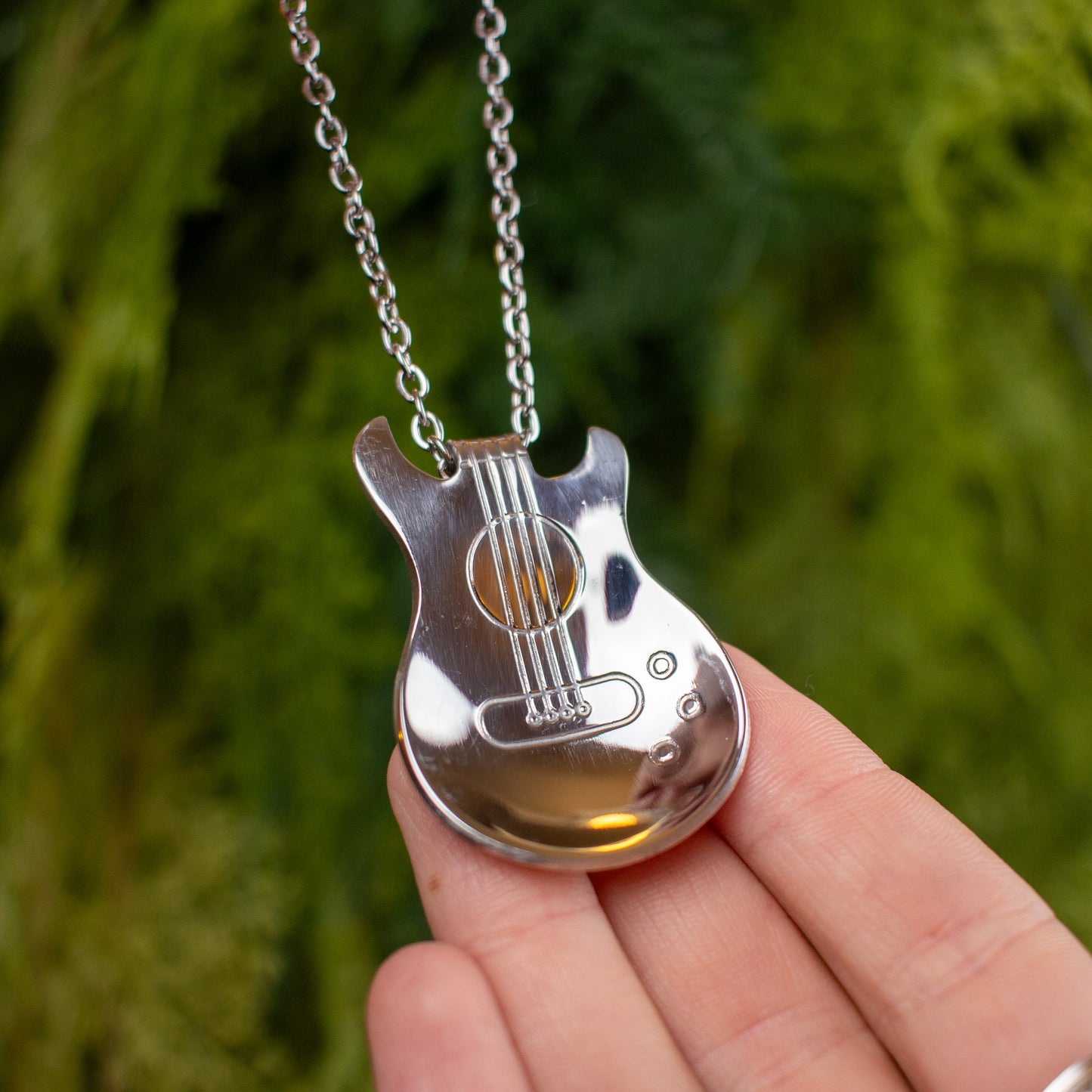 Bass Guitar Spoon Necklace