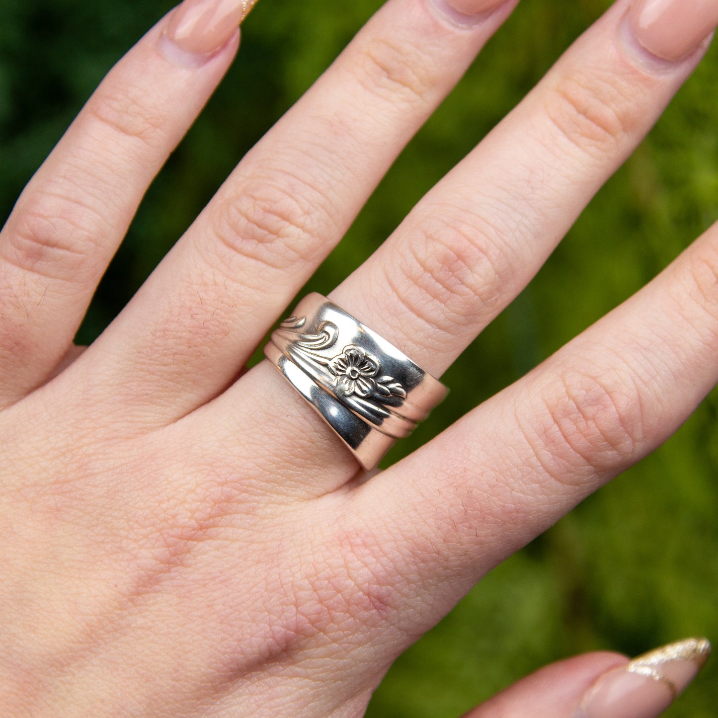 Meadow Flower Spoon Ring