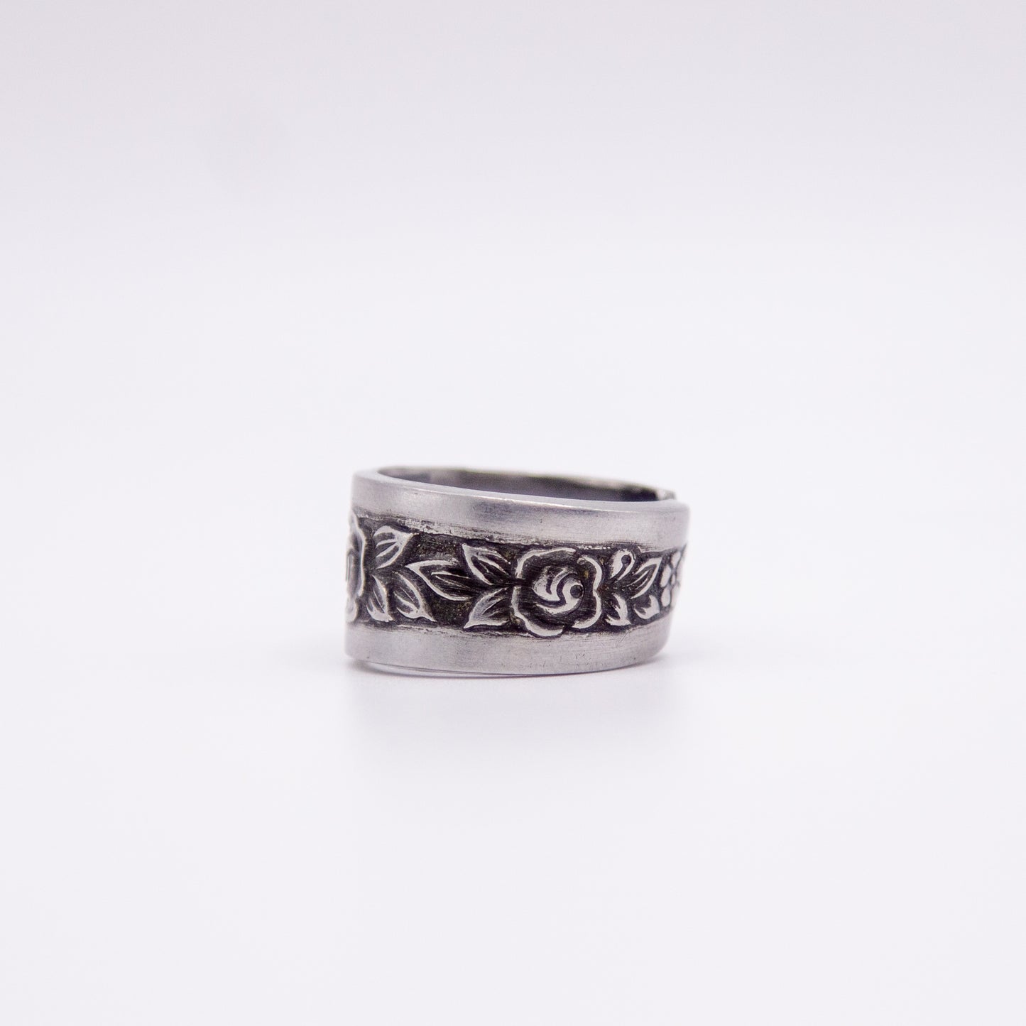 Floral Panel Spoon Ring