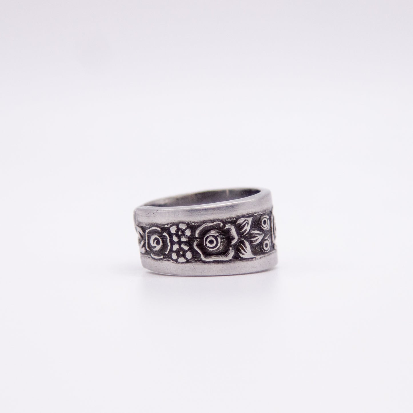 Floral Panel Spoon Ring