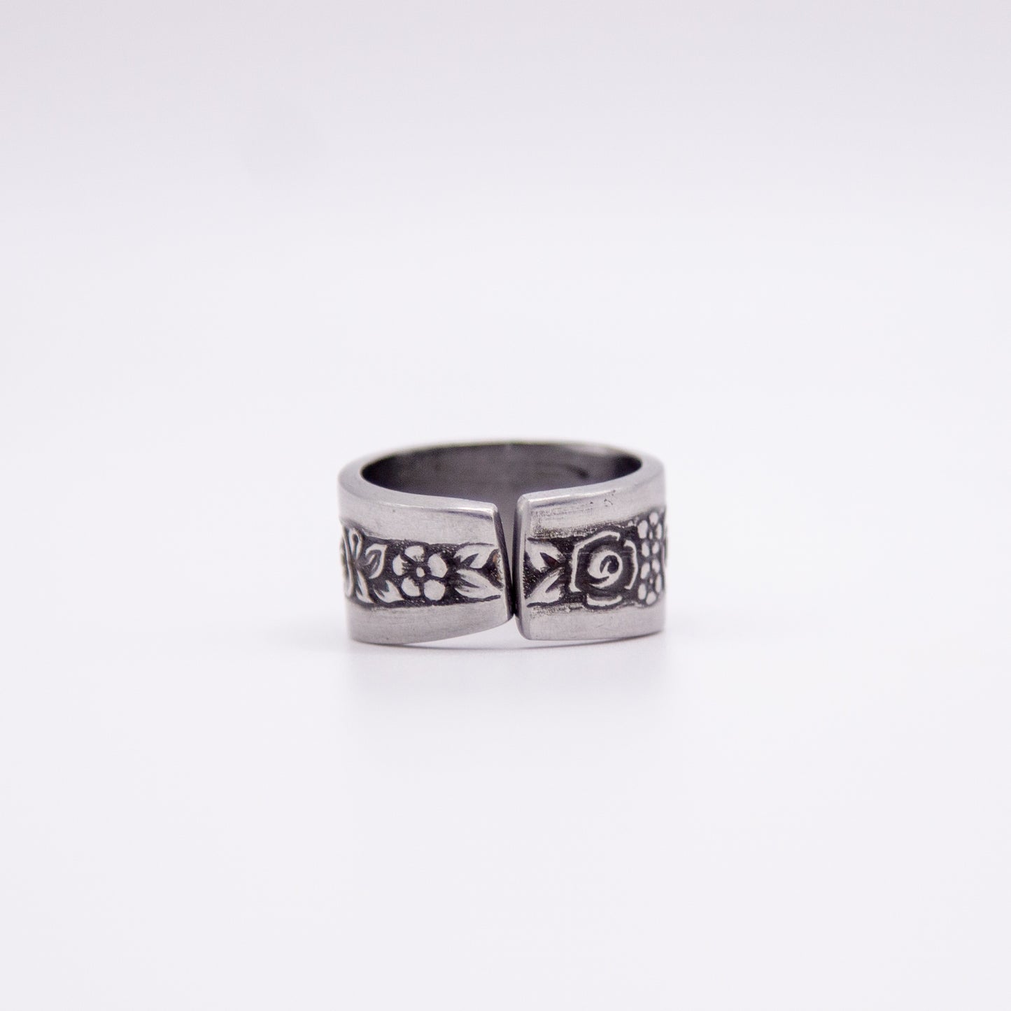 Floral Panel Spoon Ring
