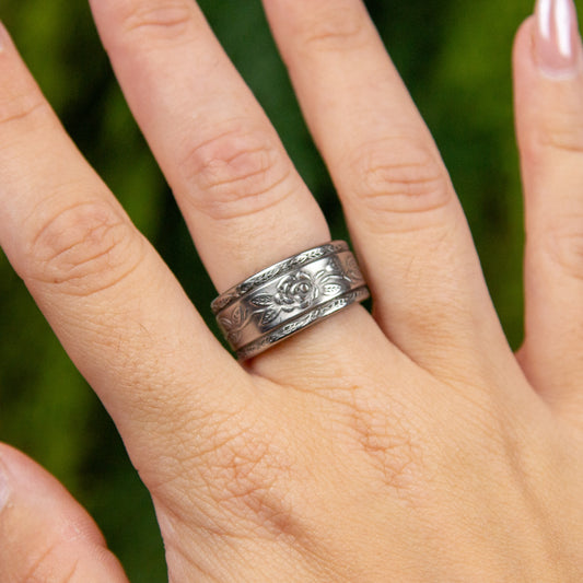 Rose Vine Spoon Ring