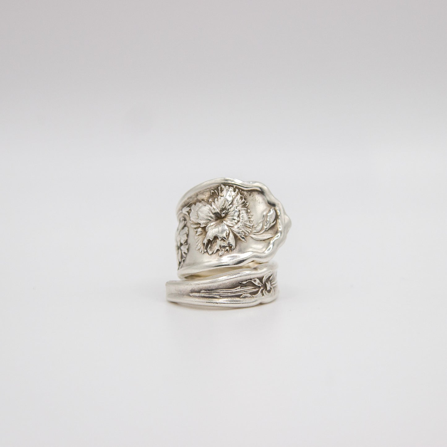 Carnation Wrapped Spoon Ring