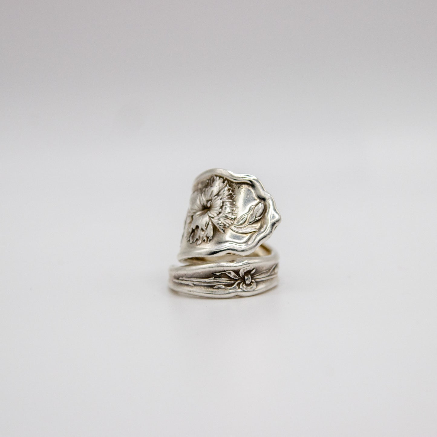 Carnation Wrapped Spoon Ring