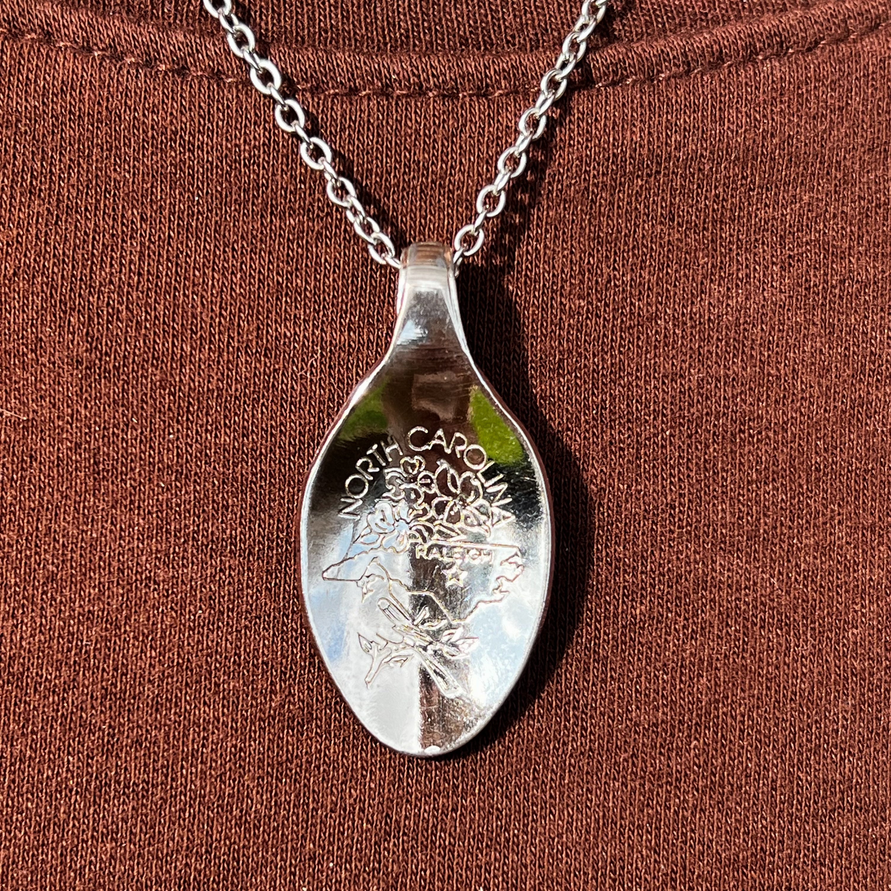 North Carolina Spoon Necklace