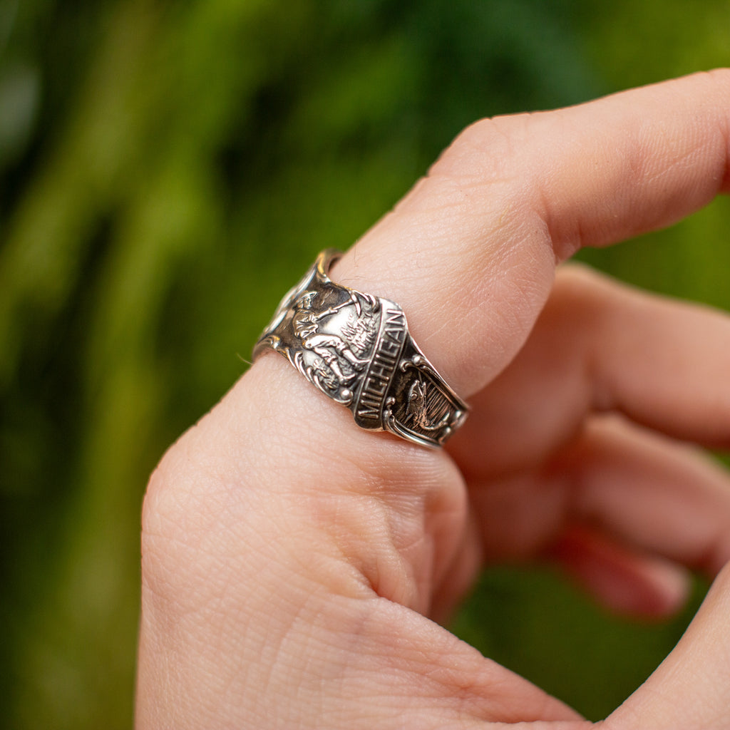 Detroit Michigan Spoon Ring