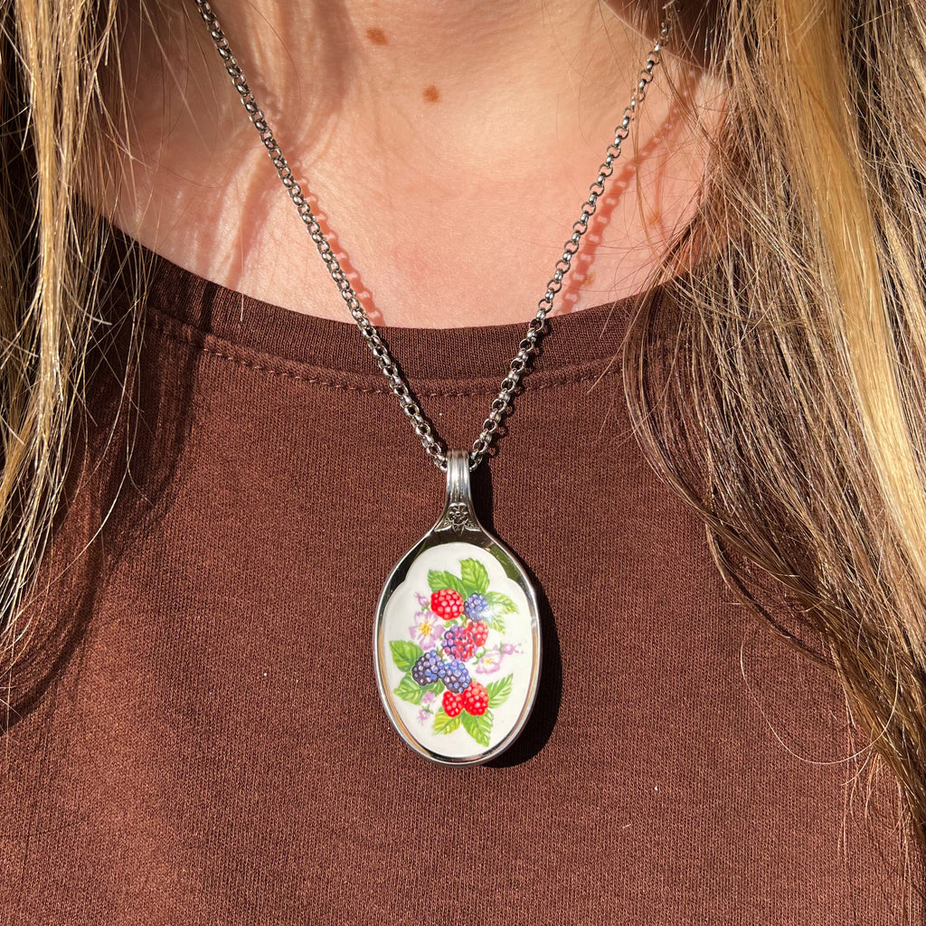Very Berry Spoon Necklace