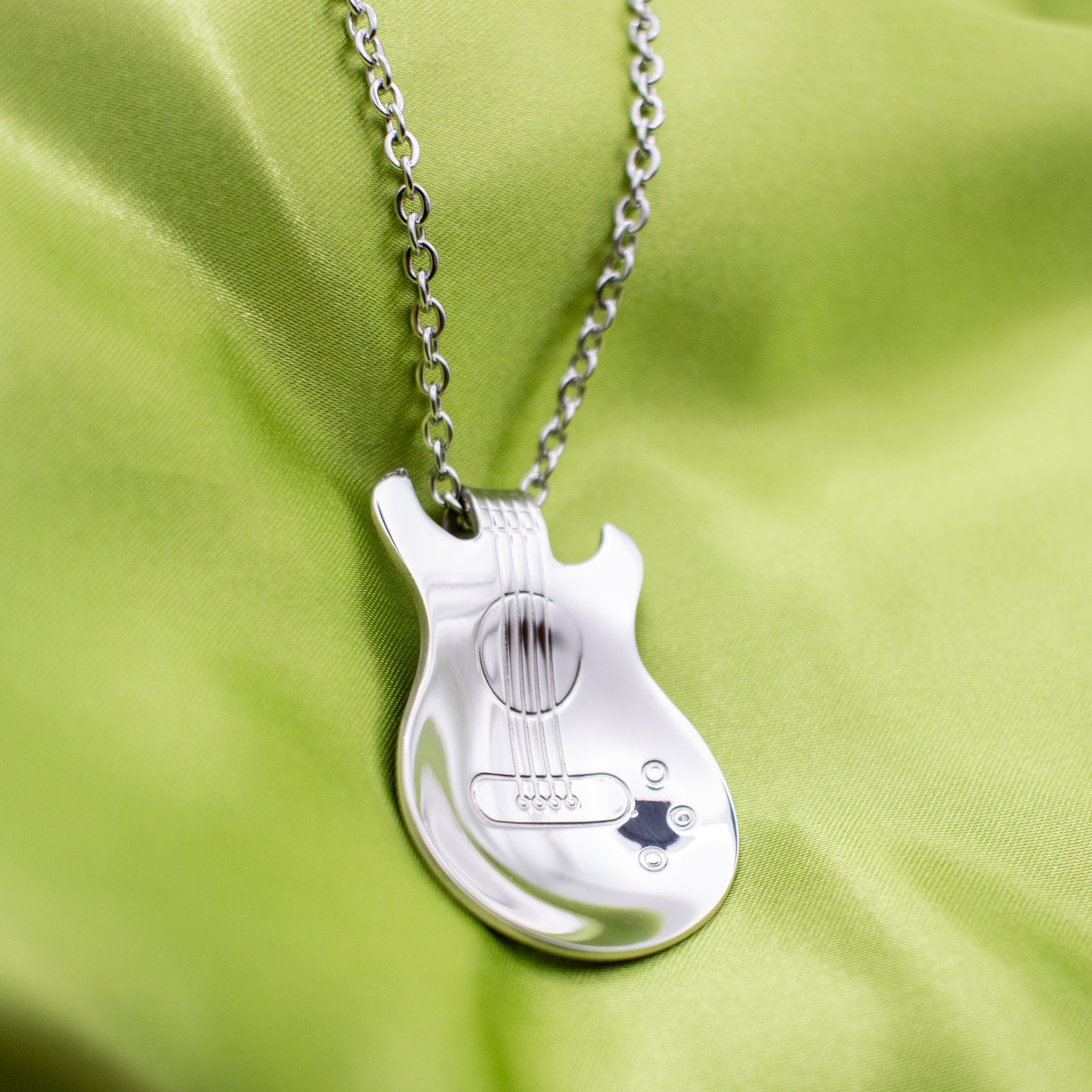 Bass Guitar Spoon Necklace