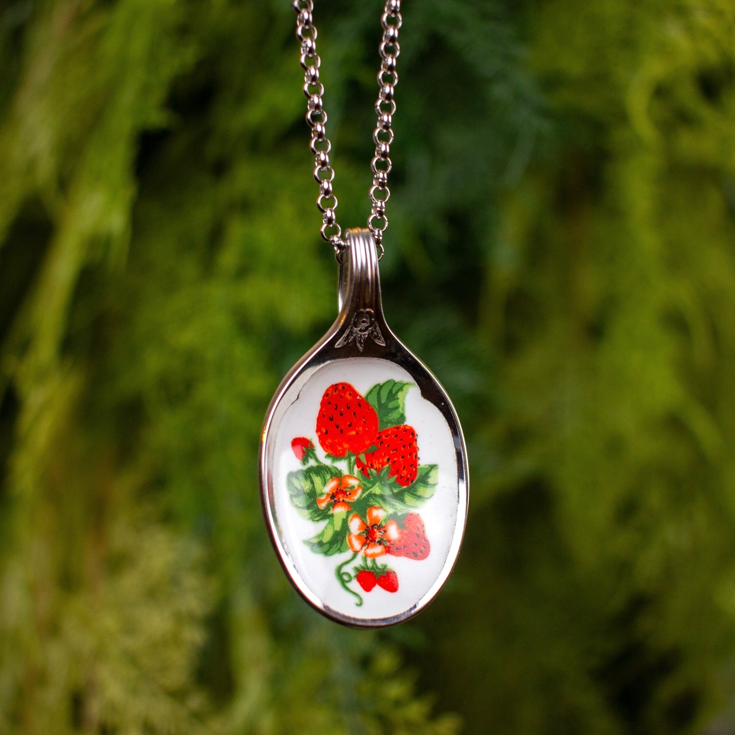 Strawberry Spoon Necklace