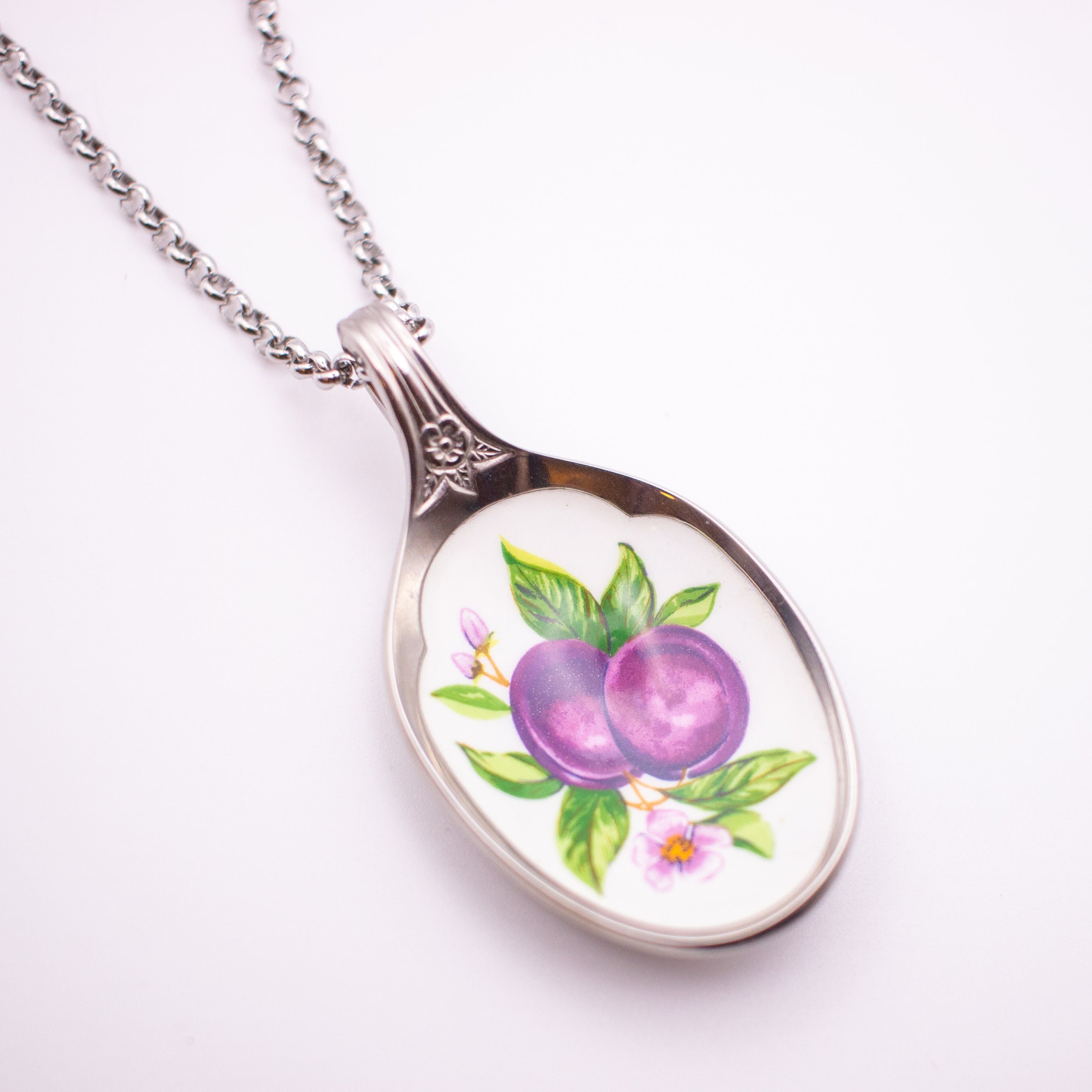 Plum Spoon Necklace