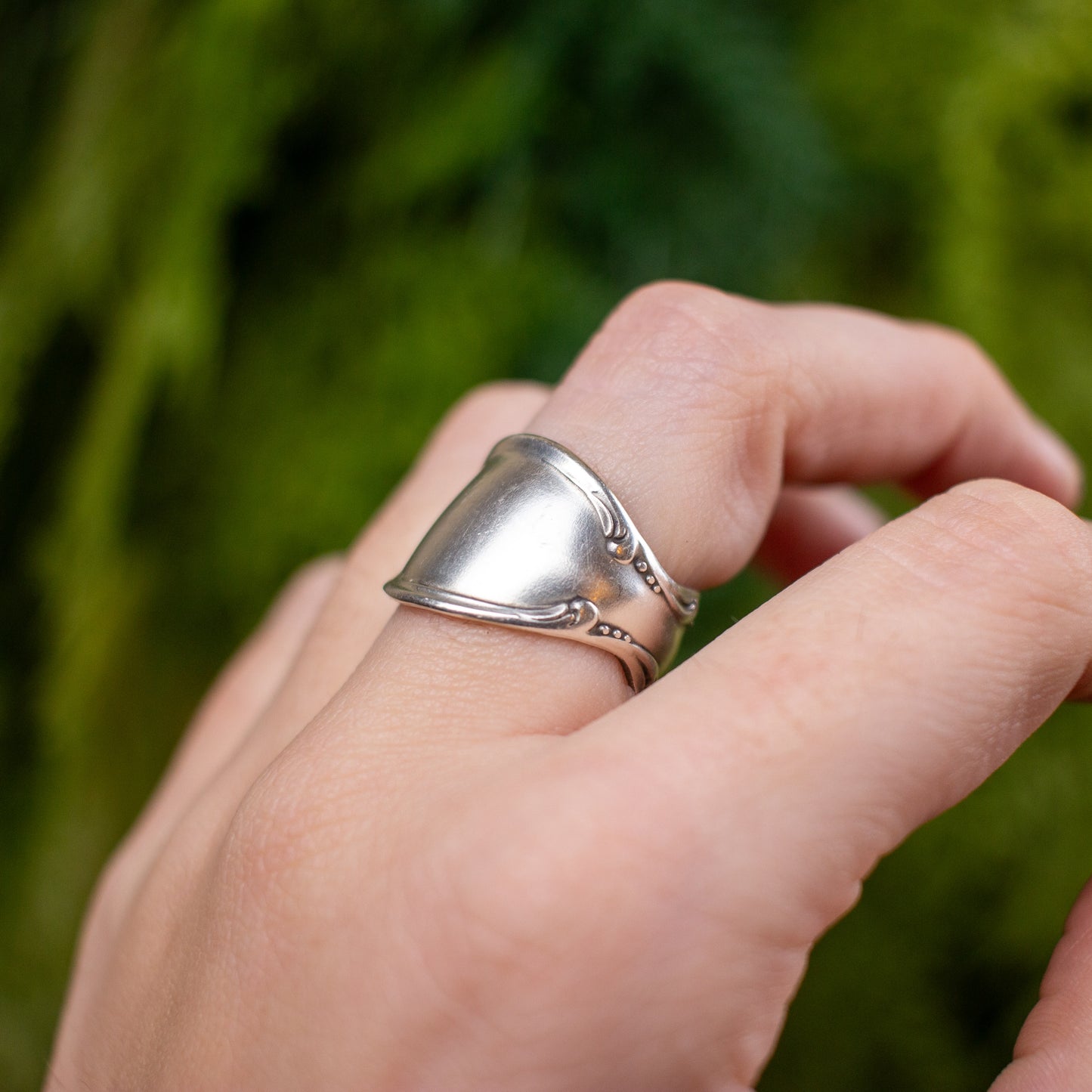 Precious Mirror Spoon Ring