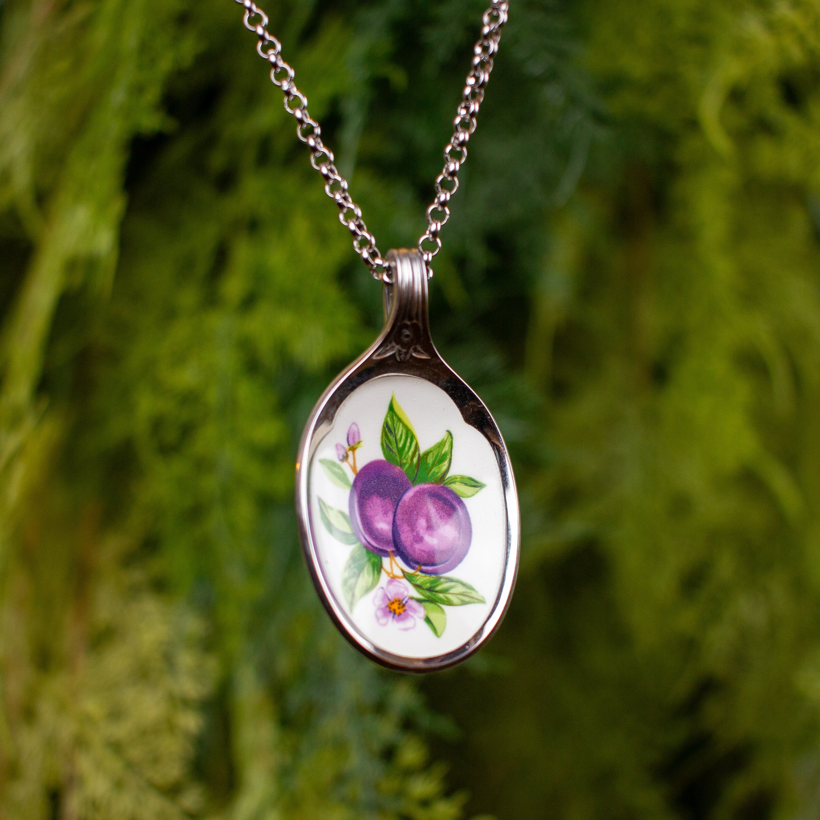 Plum Spoon Necklace