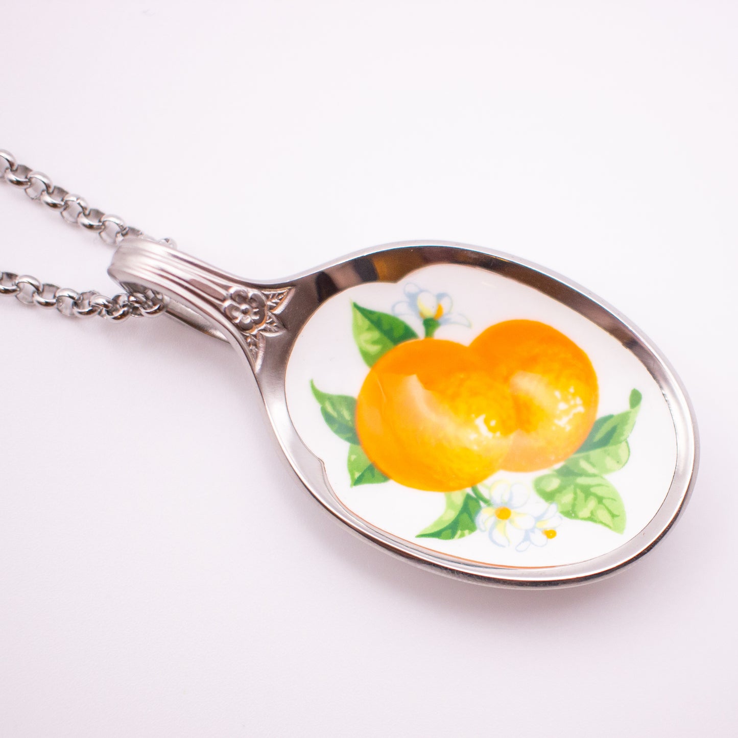 Orange Spoon Necklace