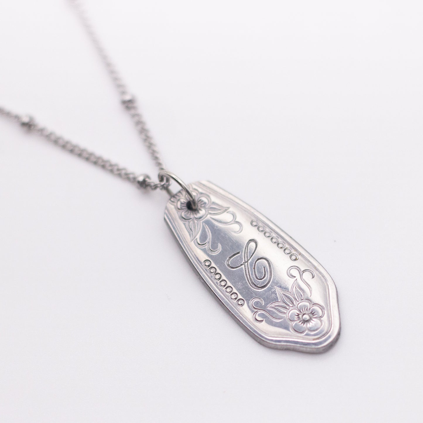 Initial ‘C’ Spoon Necklace