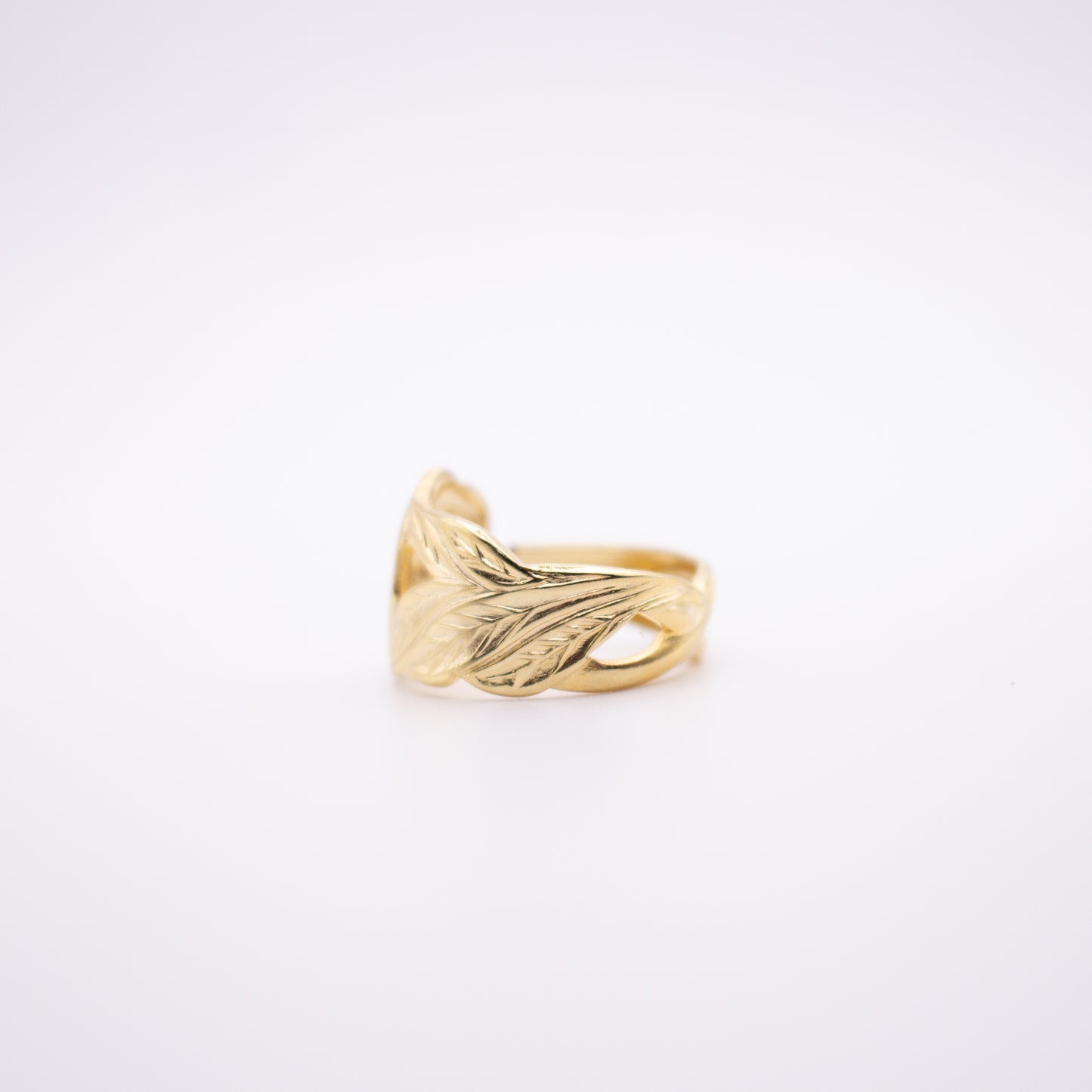 Gold Rose Spoon Ring