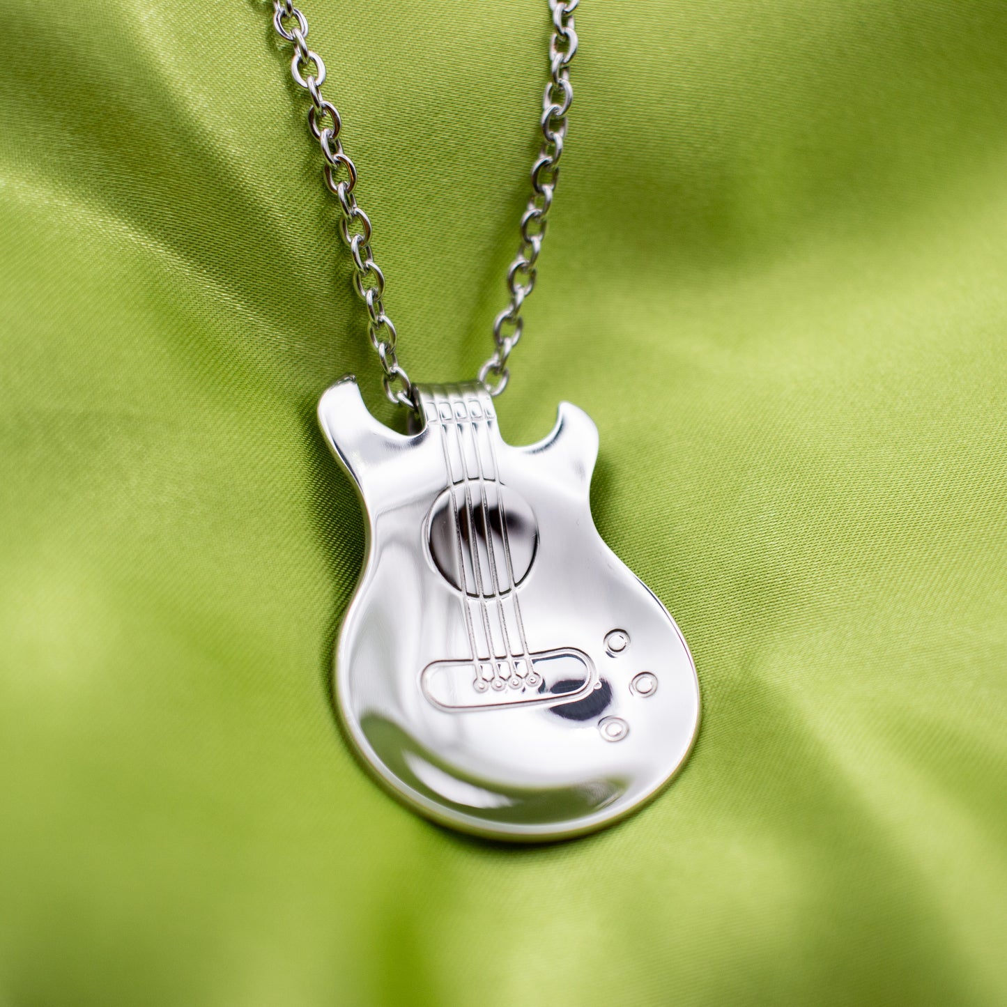 Bass Guitar Spoon Necklace