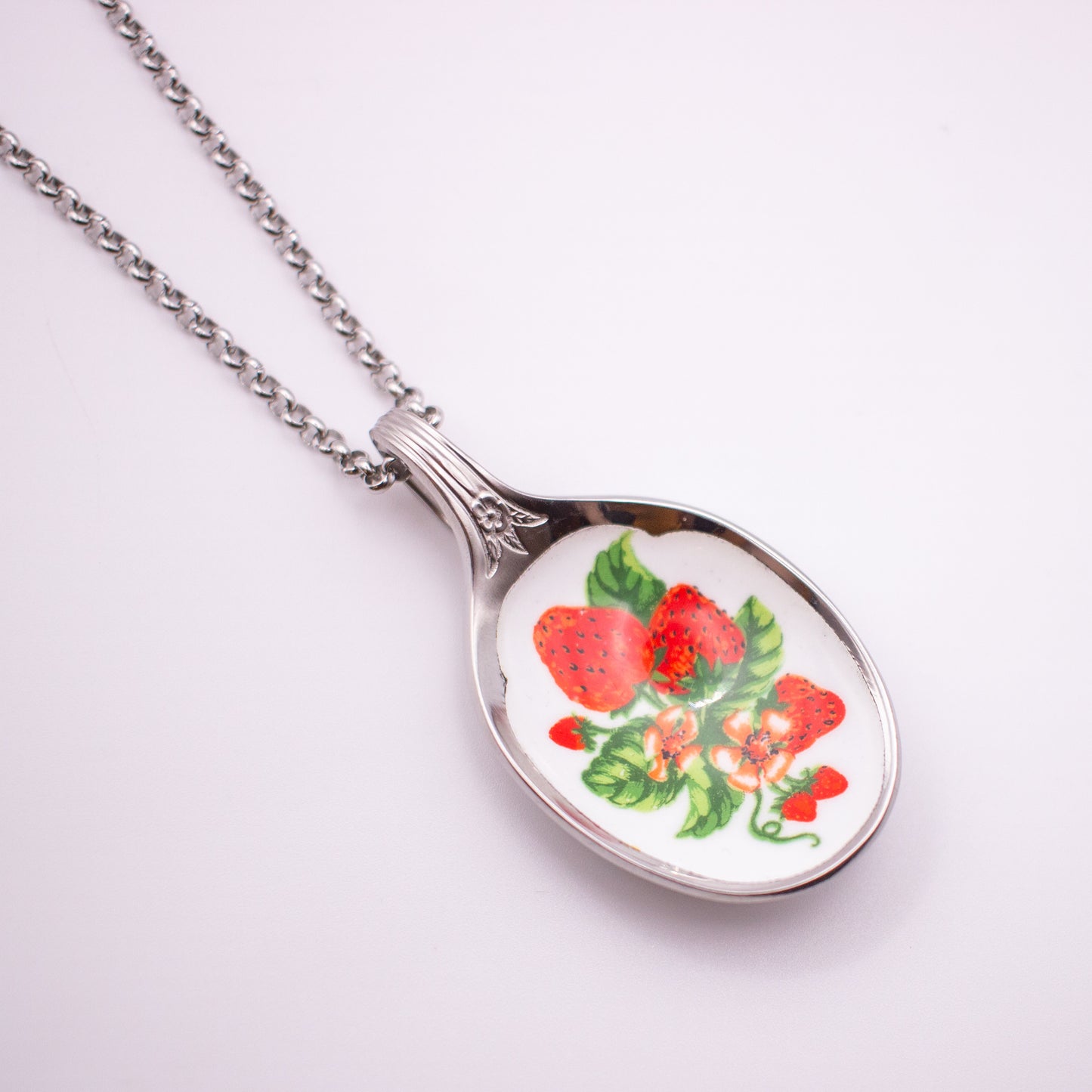 Strawberry Spoon Necklace