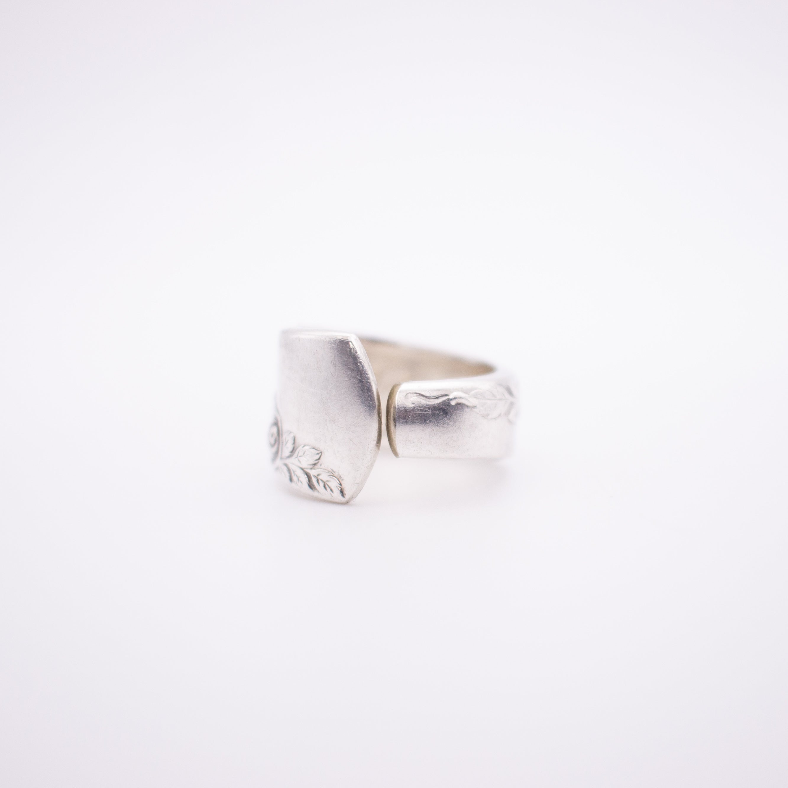 Silver Roses Spoon Ring