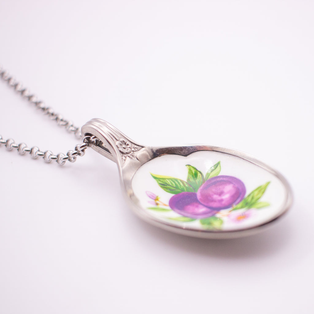 Plum Spoon Necklace
