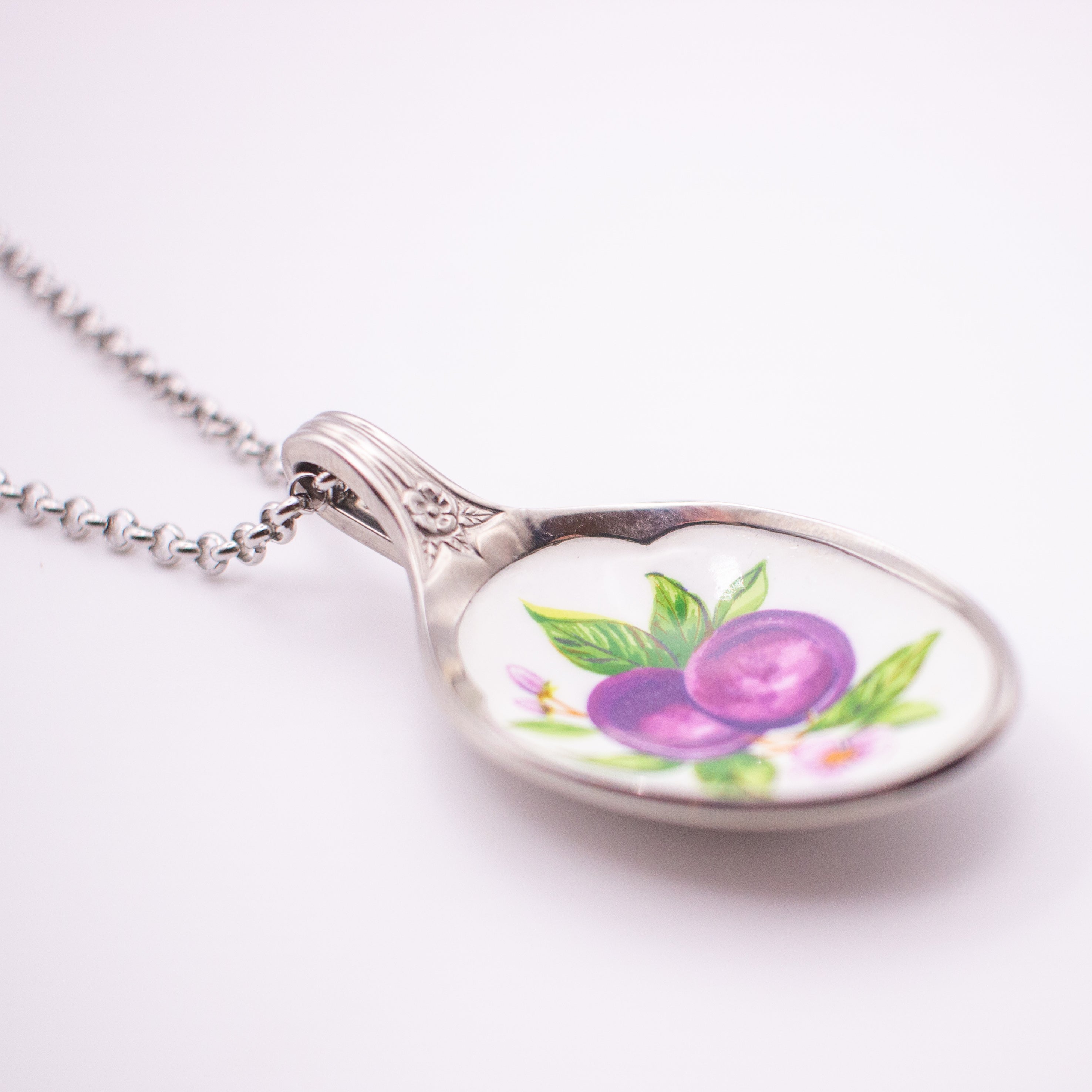 Plum Spoon Necklace