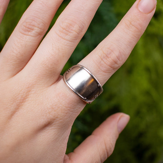 Burgundy Spoon Ring