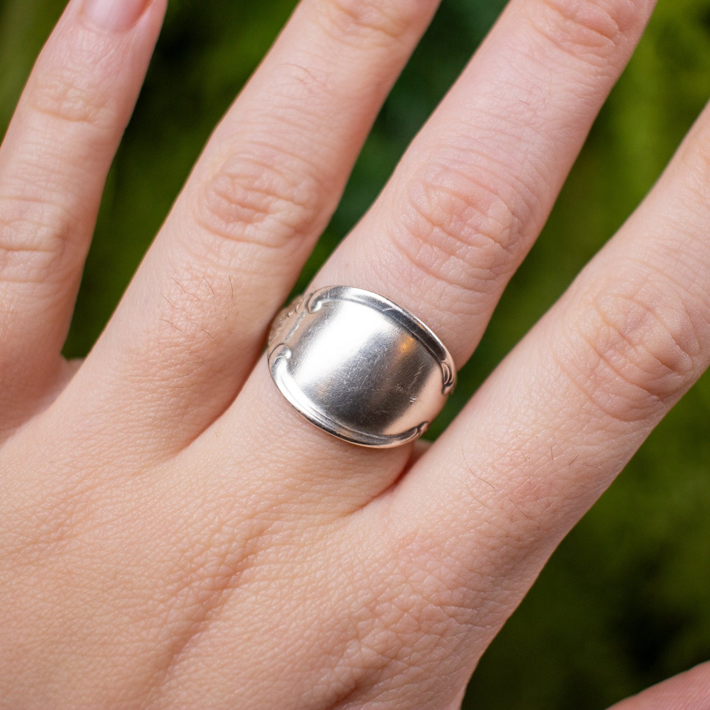 Precious Mirror Spoon Ring