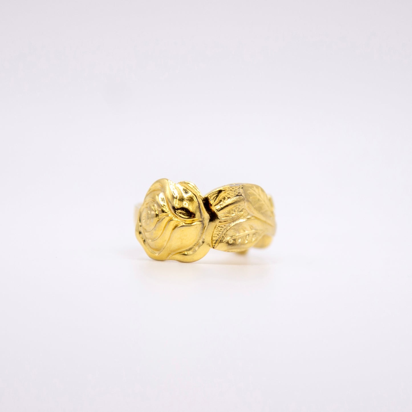 Gold Rose V2 Spoon Ring