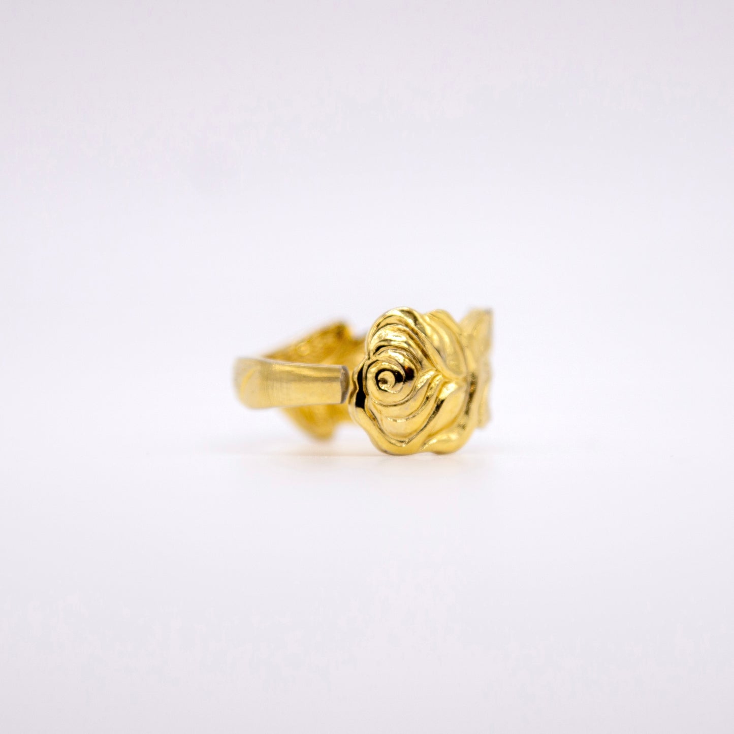 Gold Rose V2 Spoon Ring