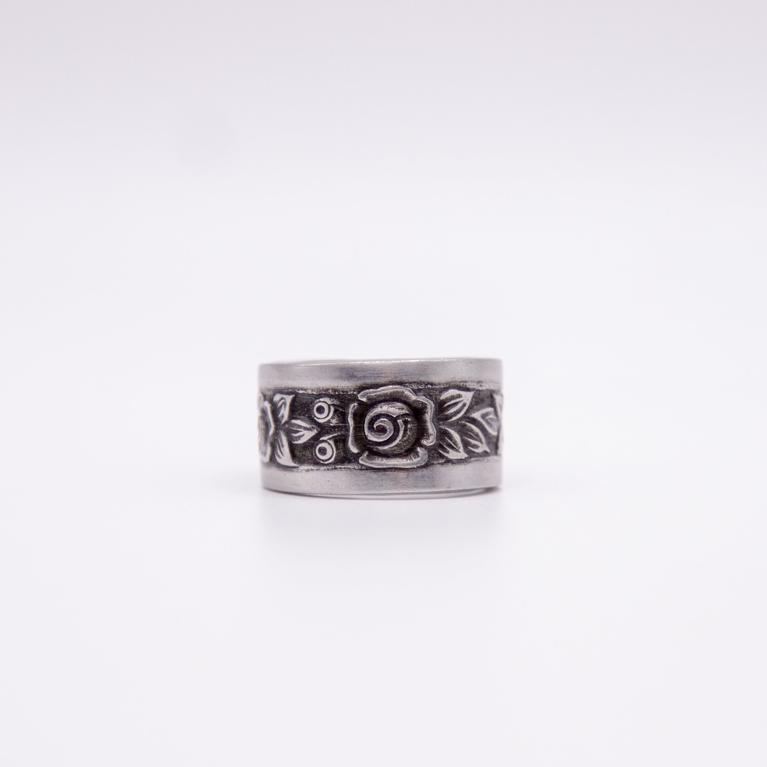 Floral Panel Spoon Ring