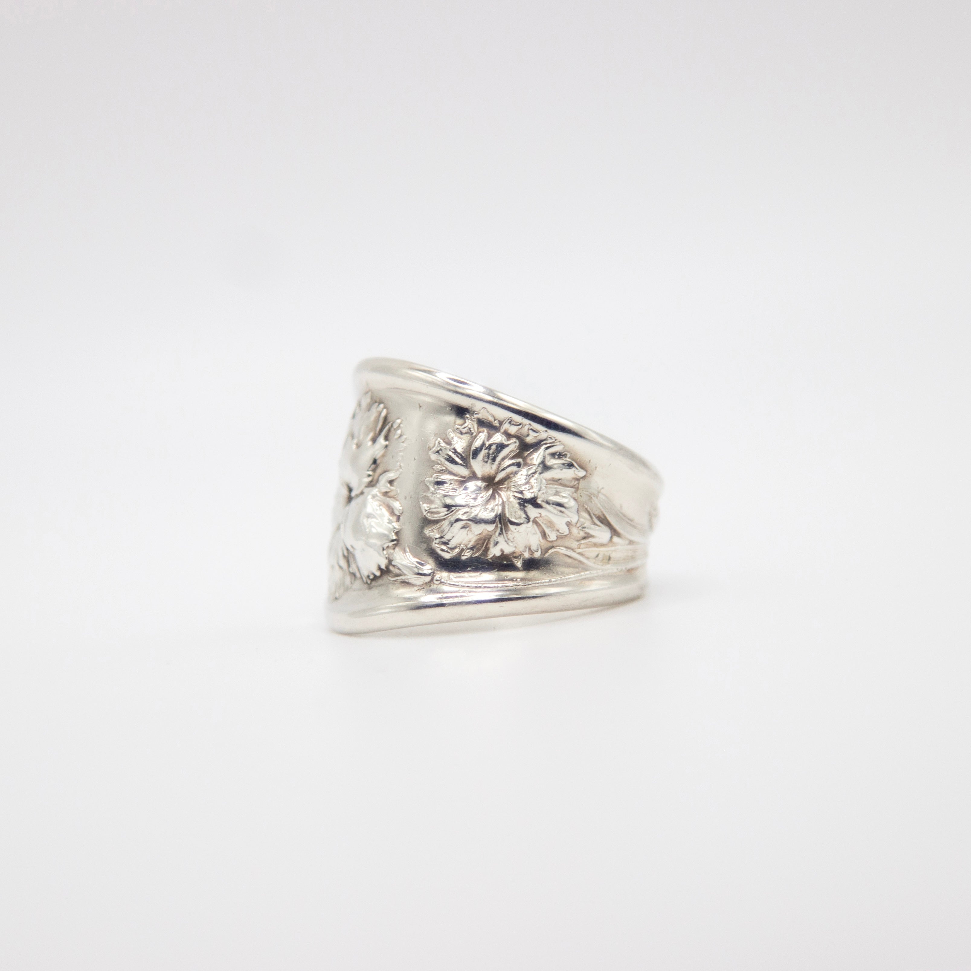 Carnation Spoon Ring
