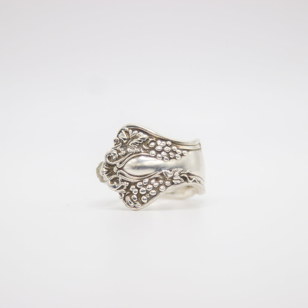 Vintage Grape Spoon Ring