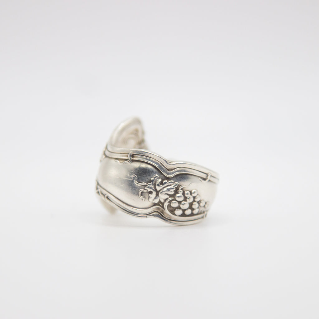 Vintage Grape Spoon Ring