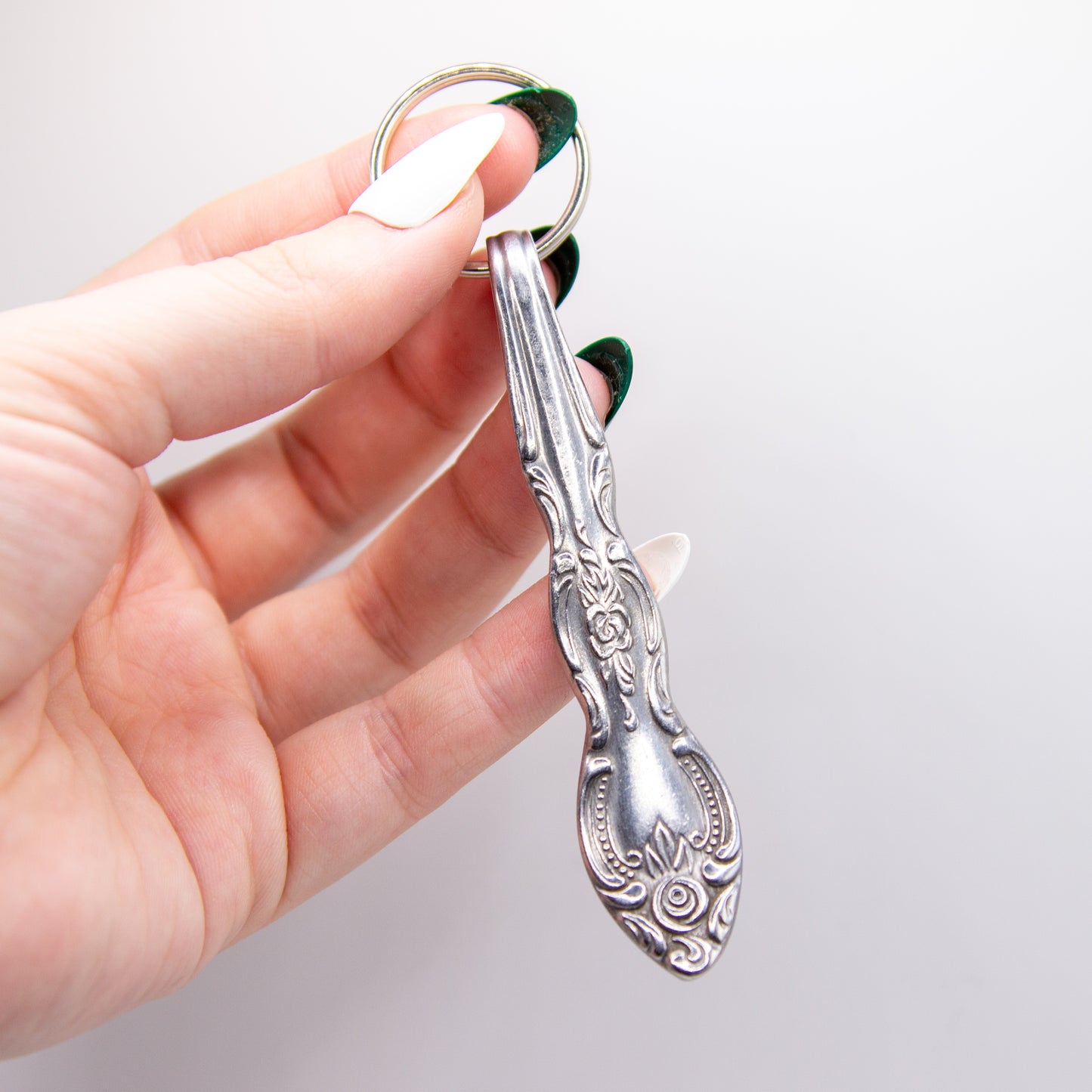 Double Rose Spoon Keychain